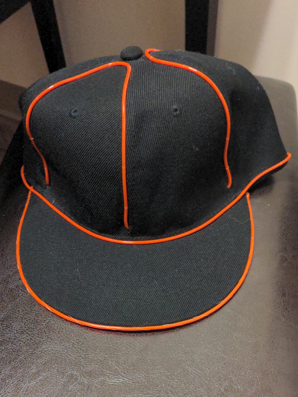 Battery Light Up Nighttime Baseball Hat Lights Up When Turned On With Battery
